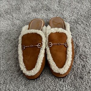 Women's Sam Edelman Tan Shearling Loafers